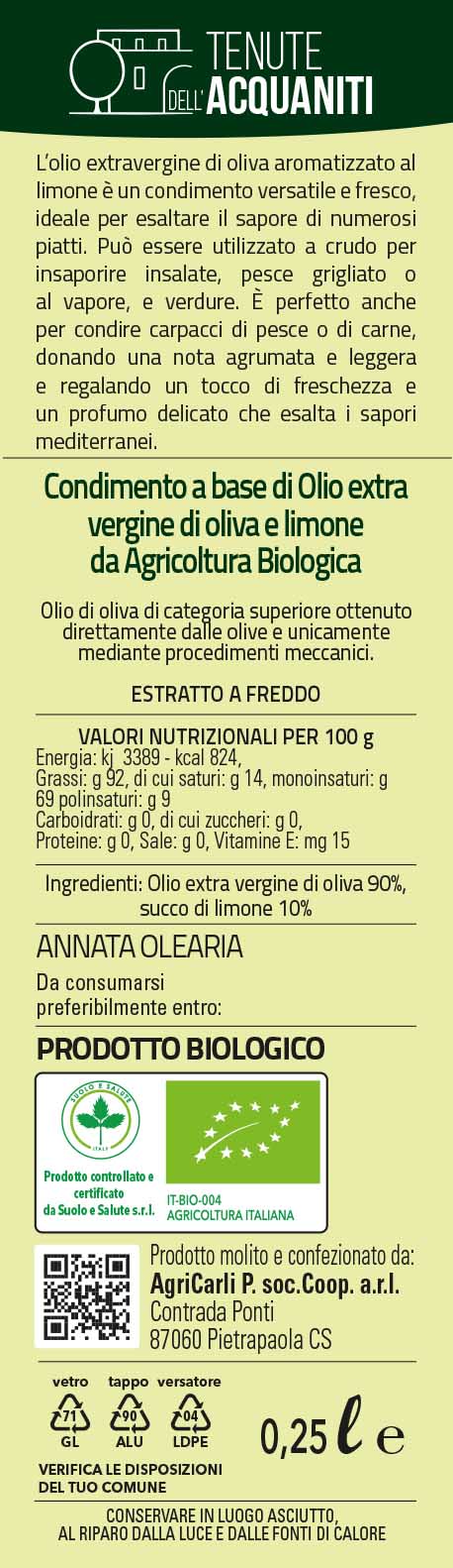 Etichetta LIMOLIO 25_1-2
